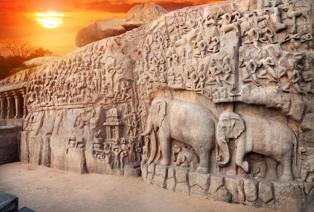 Elefantenfelsen in Mamallapuram