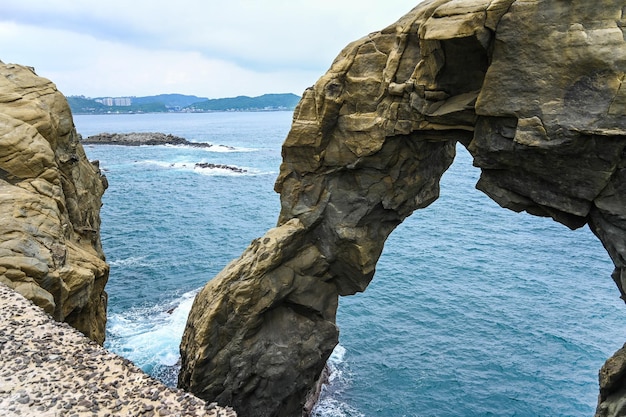 Foto elefantenfelsen in shenao taipei taiwan