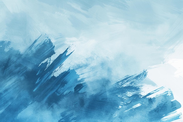 Elegança abstrata Fundo de pintura azul com textura grunge fluida