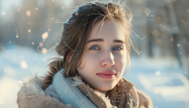 Elegança de inverno Beleza siberiana em paisagens nevadas