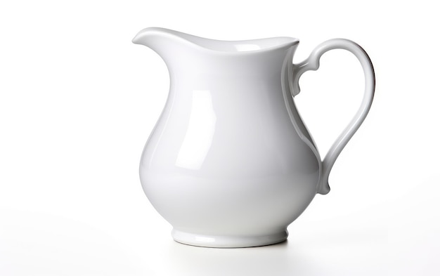 Elegança de porcelana clássica intemporal redefinida em um fundo transparente PNG de superfície branca ou clara