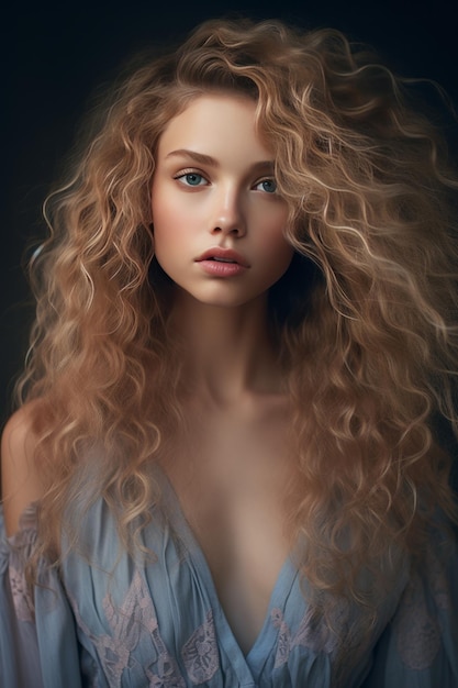 Elegança encantadora Um retrato cativante de uma beleza radiante fotografado por Alexandra Nataf