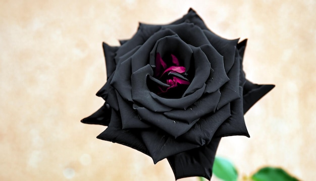 Elegança enigmática Foto gratuita de uma rosa preta Abrace a beleza misteriosa da flor rara da natureza
