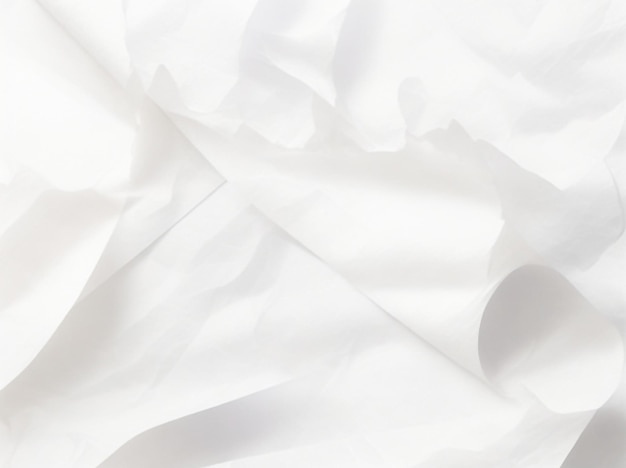Elegança texturizada Textura de papel branco com efeito de rugas em fundo transparente