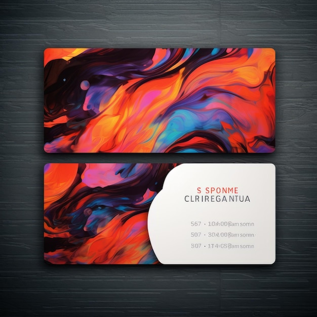 Foto elegancia abstracta tarjetas de visita de diseño único con fondos abstractos