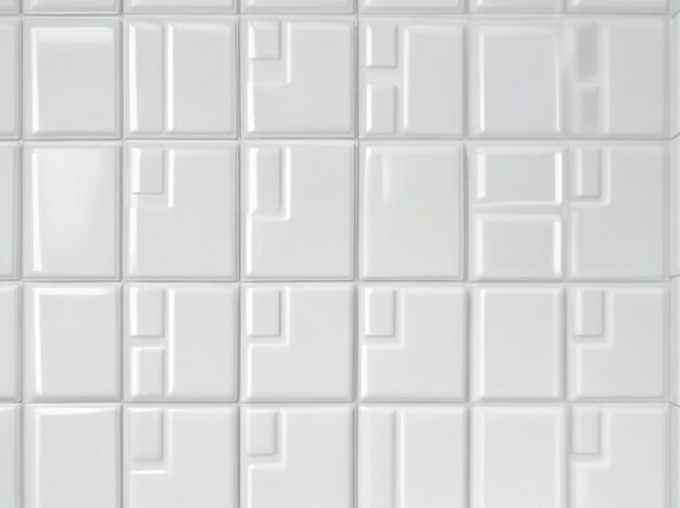 Foto elegancia atemporal textura de la pared de azulejos blancos para la decoración de espacios atemporales