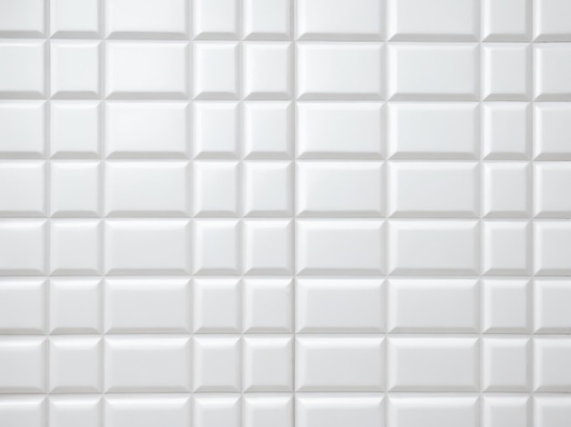Elegancia atemporal Textura de la pared de azulejos blancos para la decoración de espacios atemporales