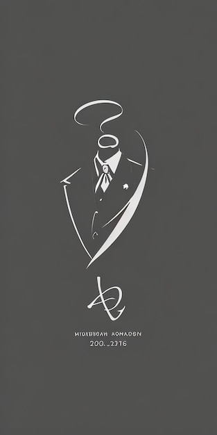 Elegancia de la boda Logotipo del novio y la novia