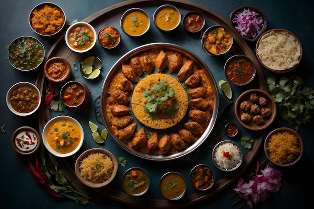 La elegancia y delicia de la gastronomía india.