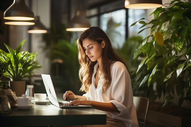 Elegância empresarial caprichosa feminina empoderada