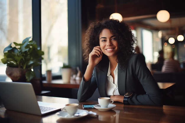 Elegância empresarial caprichosa feminina empoderada