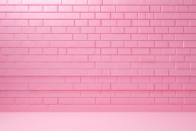 La elegancia se encuentra con el encanto industrial en un entorno de pared de ladrillo rosa creado con IA generativa