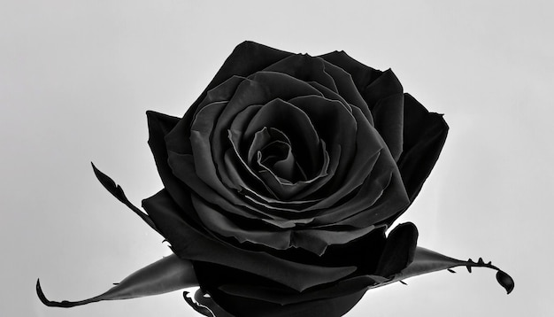 Foto elegancia enigmática foto gratis de una rosa negra abrace la belleza misteriosa de la rara floración de la naturaleza