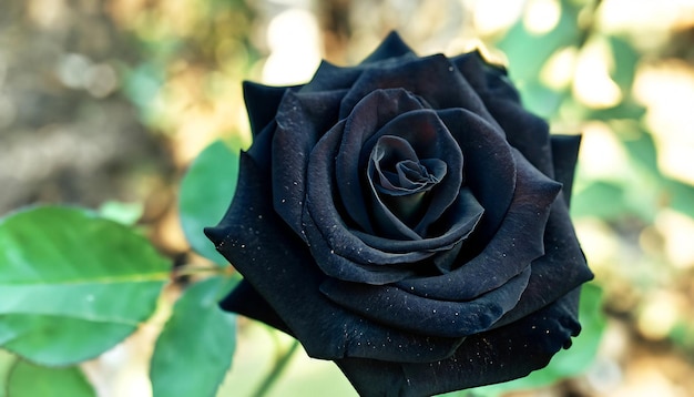 Elegancia enigmática Foto gratis de una rosa negra Abrace la belleza misteriosa de la rara floración de la naturaleza