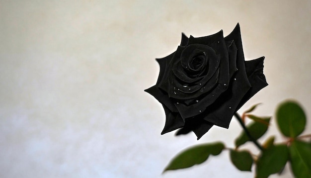 Elegancia enigmática Foto gratis de una rosa negra Abrace la belleza misteriosa de la rara floración de la naturaleza