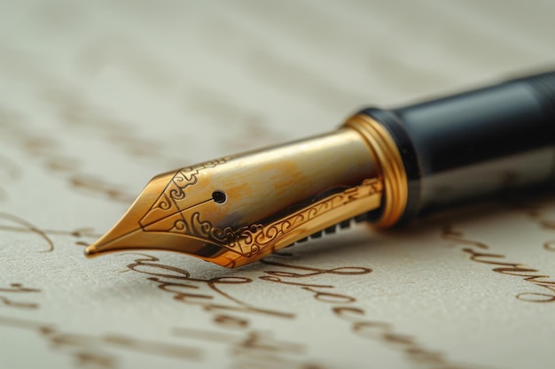 Elegancia en la escritura GoldNib pluma pluma