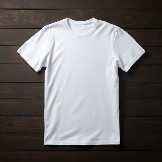 Elegancia estética La camiseta blanca fotorrealista