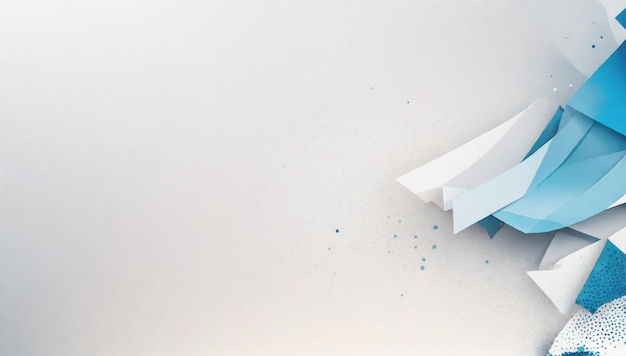 Elegancia geométrica en capas azul abstracto forma dinámica capas de papel fondo sutil stock vectorial