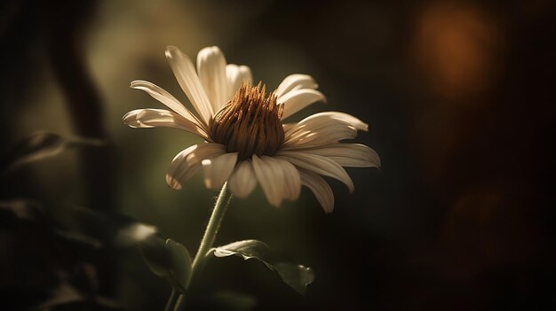 Foto la elegancia iluminada en flor