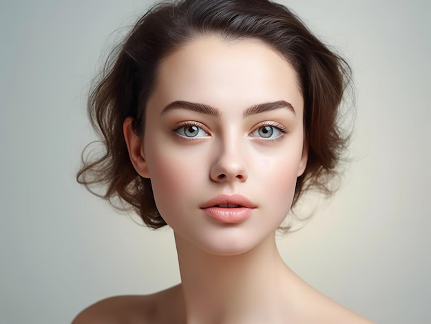 Elegância impecável Um retrato cativante da beleza Modelo de mulher bonita com pele perfeita Nenhuma pessoa real Generative AI