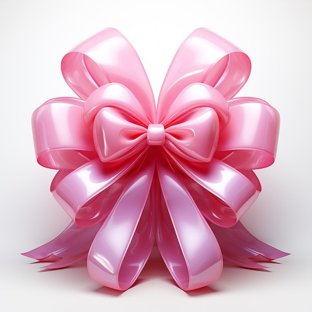 Elegancia Iridiscente Cinta Rosa Holográfica Pastel sobre Plástico Inflable