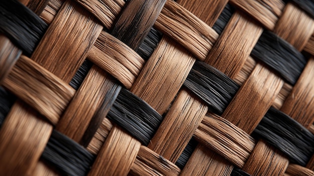 La elegancia natural Admire el patrón tejido y la artesanía de los muebles de jardín hechos de ramas de sauce