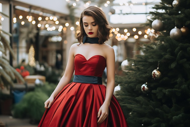 Elegancia de Navidad Moda elegante para las fiestas