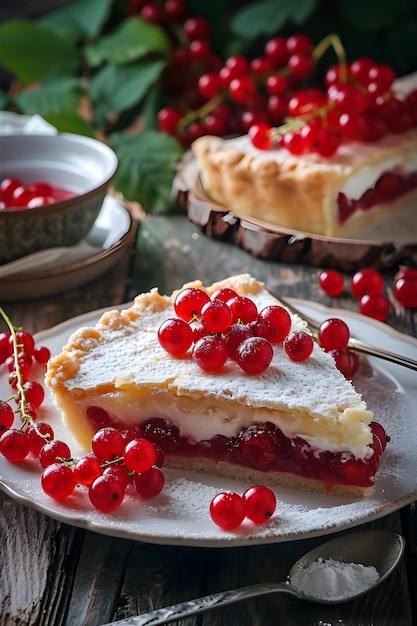 Elegancia popular El postre tradicional ruso en una presentación elegante