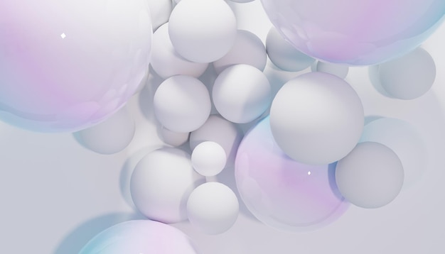 Elegancia en el vuelo 3D renderizado globo abstracto fondo de pantalla con colores cautivadores