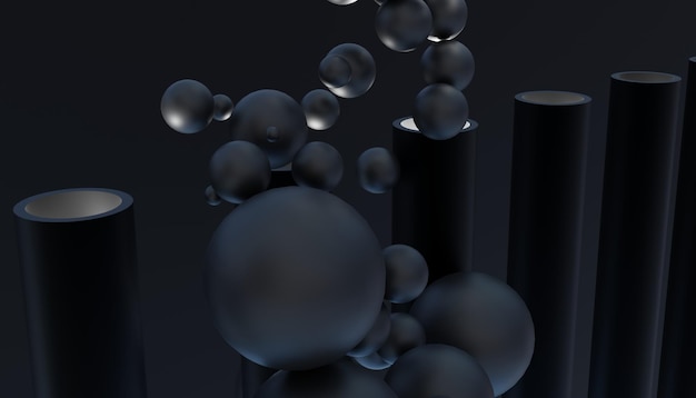 Elegancia en el vuelo 3D renderizado globo abstracto fondo de pantalla con colores cautivadores