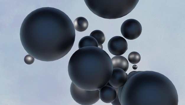 Elegancia en el vuelo 3D renderizado globo abstracto fondo de pantalla con colores cautivadores