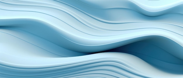 Elegant abstraktes Design mit weichen fließenden Wellen in Blautönen