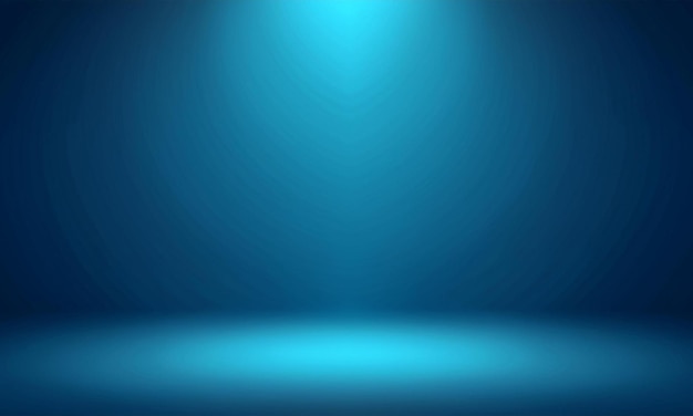 Elegant gradient blauer Hintergrund mit subtiler dunkler Vignette für luxuriöse Studio-Banner