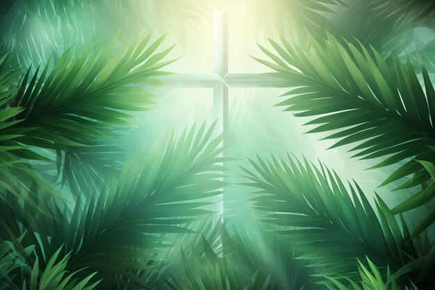 Foto elegant palm sunday design hintergrund