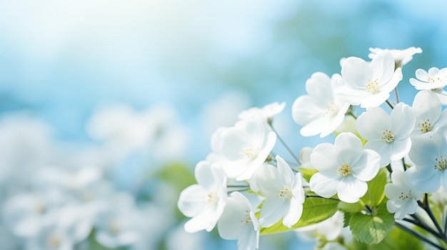Elegant Perfekter Frühlingswald Weiße Blüten Primrosen an einem schönen Tag