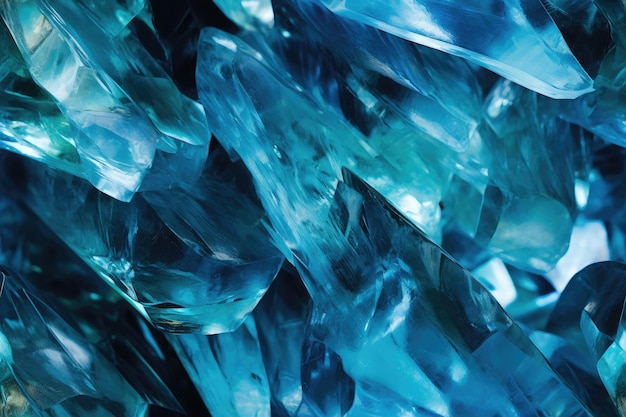 Elegant reflektierende Aquamarin-Kristall-Nahaufnahme