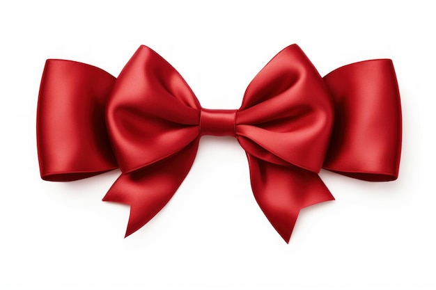 Elegant Ribbon rote Bogen Seide generieren Ai