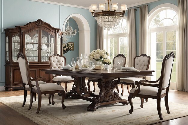 Foto elegant vintage dining sp