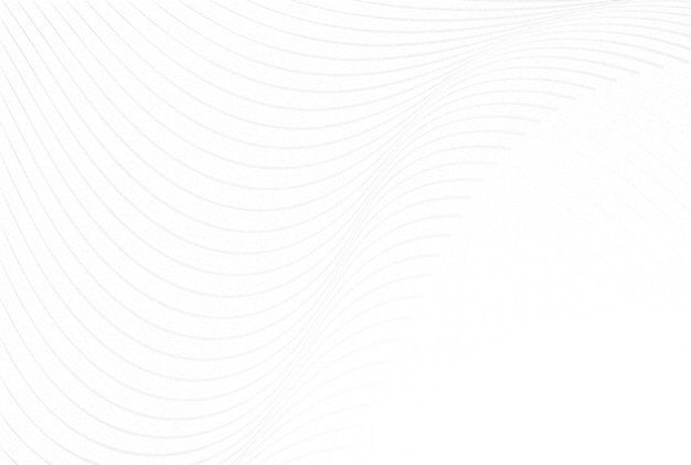 Elegant White Wave Lines Minimalist Abstract Composition