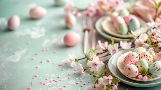 Un elegante almuerzo de Pascua, una fiesta para los sentidos