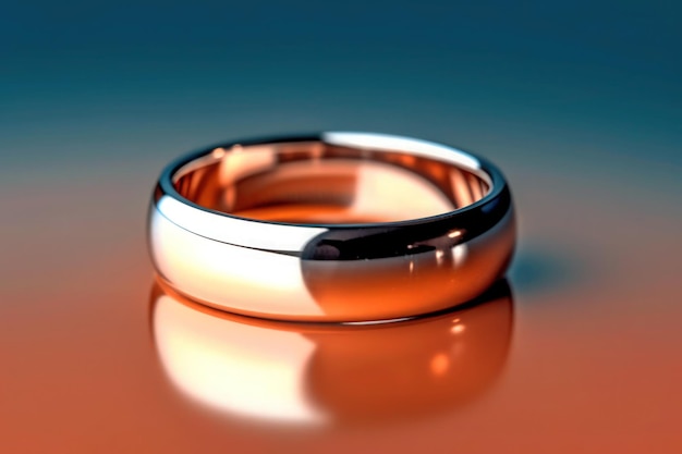 Foto elegante anillo de bodas con detalles impresionantes