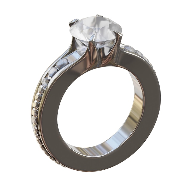 El elegante anillo de proposición en 3D inspirado en Francia
