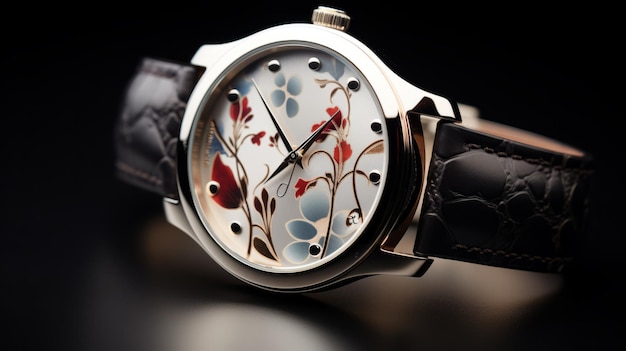 Elegante Armbanduhr, modisches Accessoire, genaue Zeit, luxuriöses, modernes Design