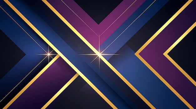 Elegante azul oscuro púrpura y oro lujo en capas fondo abstracto
