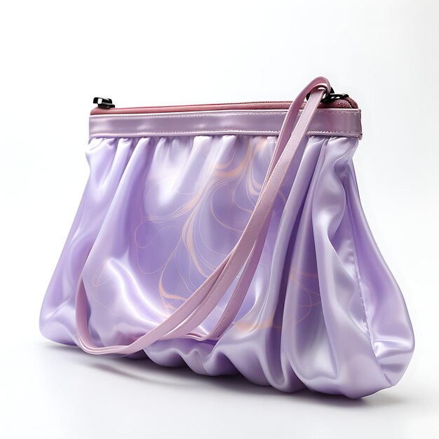 Foto elegante ballett-accessoire-tasche für kinder mit satinmaterial lila kreative konzeptideen-design