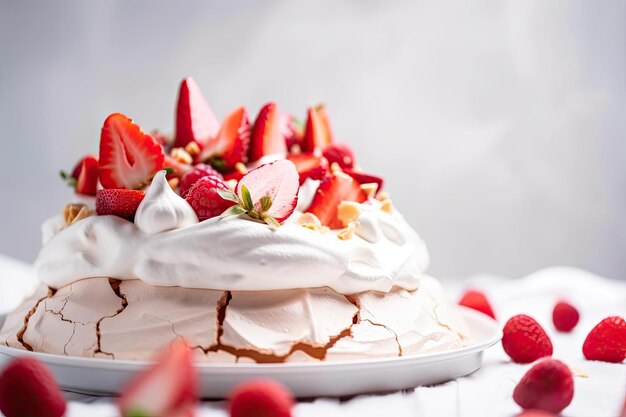 Elegante Bege Rosa Pavlova