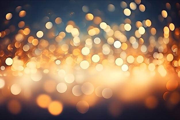 Foto el elegante bokeh dorado