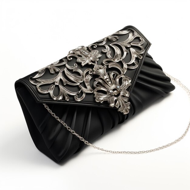 Foto el elegante bolso negro para mujeres.