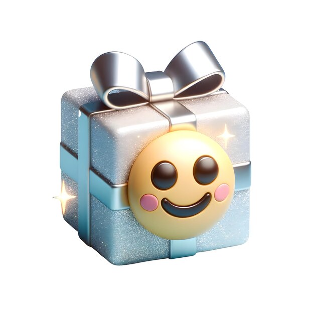 Foto elegante caja de regalo 3d en mármol
