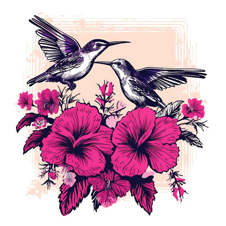 Foto elegante coleção de selos, flores em aquarela e desenhos artísticos para artesanato digital